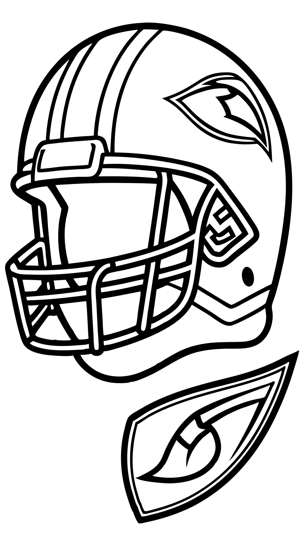 coloriages de casques de football